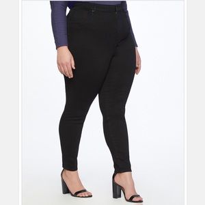 Eloquii Black High Rise Skinny Jeans